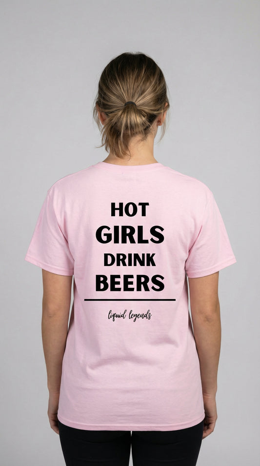 Hot girls drink beers | T-Shirt